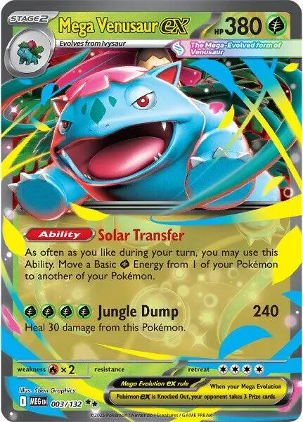 Mega Venusaur Ex (003/132) [Mega Evolutions: Base Set] 1