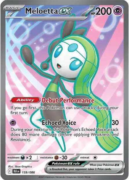 Meloetta Ex (159/086) [Scarlet & Violet: Black Bolt] 1