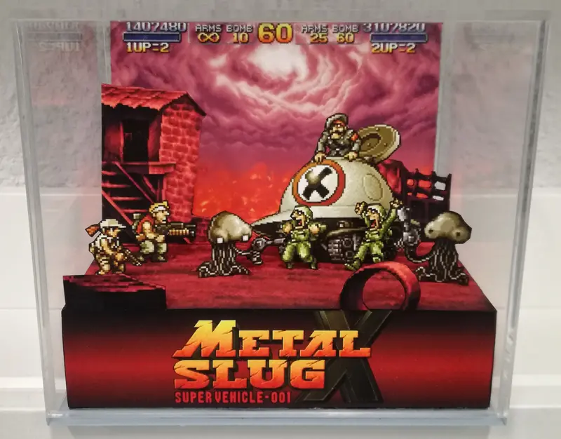 Metal Slug X Final Boss Cubic Diorama 1