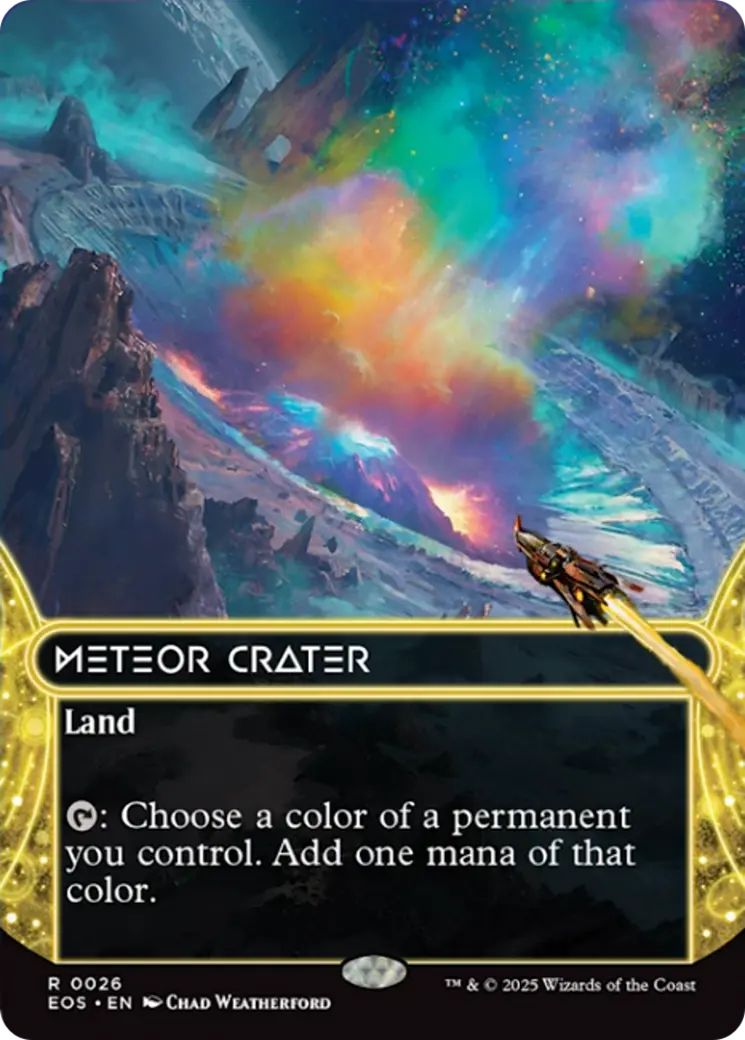 Meteor Crater (0026) (Borderless) [Edge Of Eternities: Stellar Sights] 1