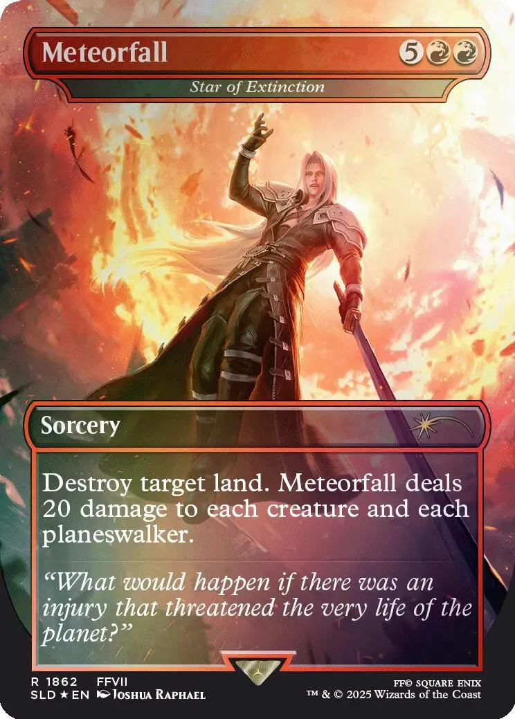 Meteorfall - Star Of Extinction (Rainbow Foil) [Secret Lair Drop Series] 1
