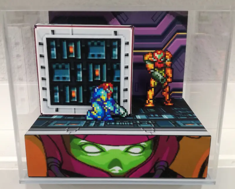 Metroid Fusion Sa-X Cubic Diorama 1