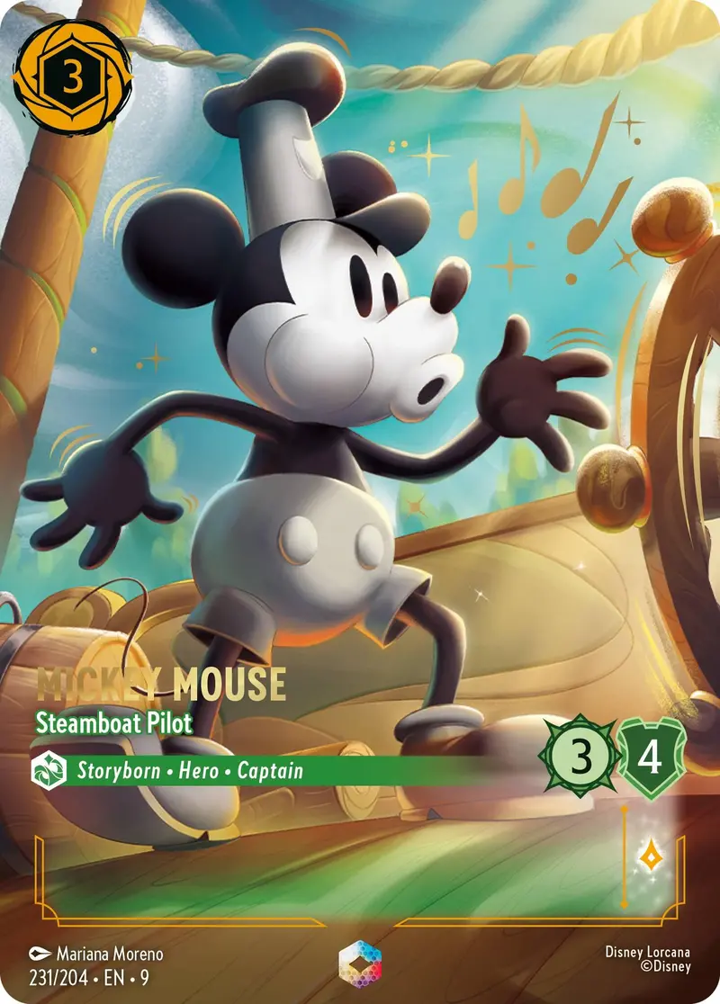Mickey Mouse - Steamboat Pilot (Enchanted) (231/204) [Fabled] 1