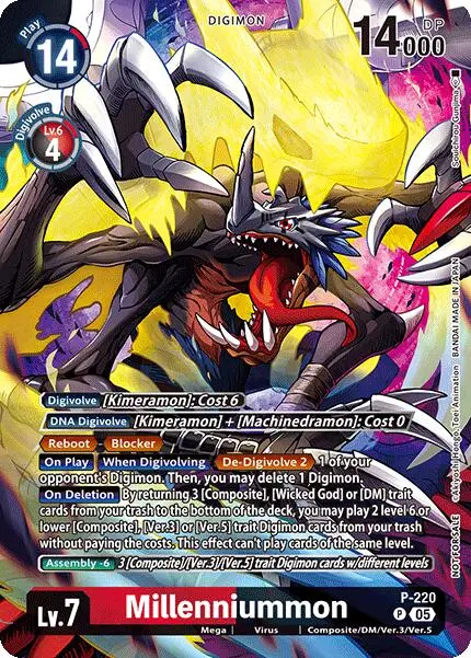 Millenniummon [P-220] (Time Stranger Box Topper) [Promotional Cards] 1