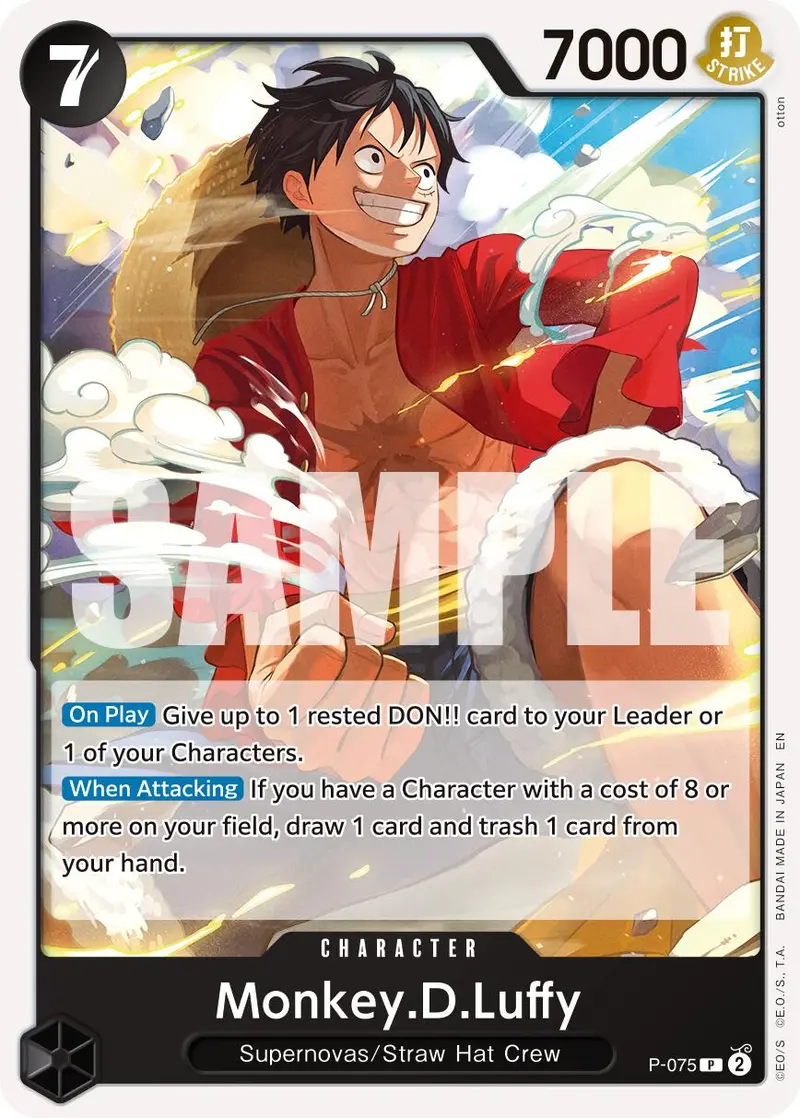 Monkey.D.Luffy (P-075) (Pirate Foil) [Premium Booster -The Best- Vol. 2] 1