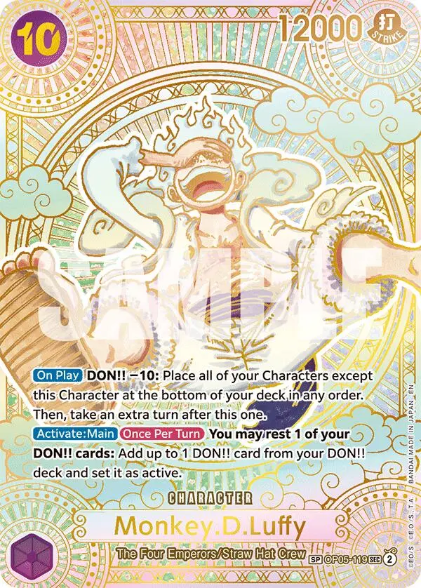 Monkey.D.Luffy (Sp) (Gold) [A Fist Of Divine Speed] 1