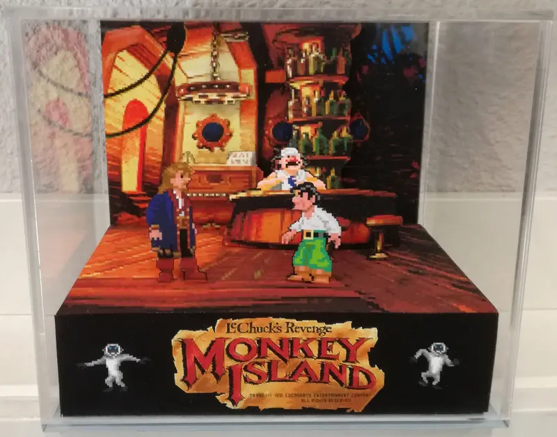 Monkey Island 2 Largo Lagrande Cubic Diorama 1