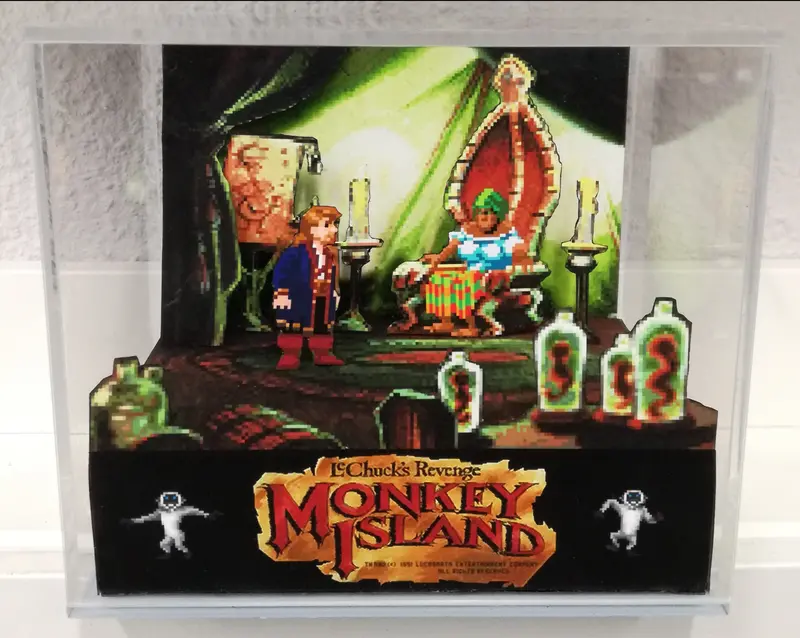 Monkey Island 2 Voodoo Lady Cubic Diorama 1