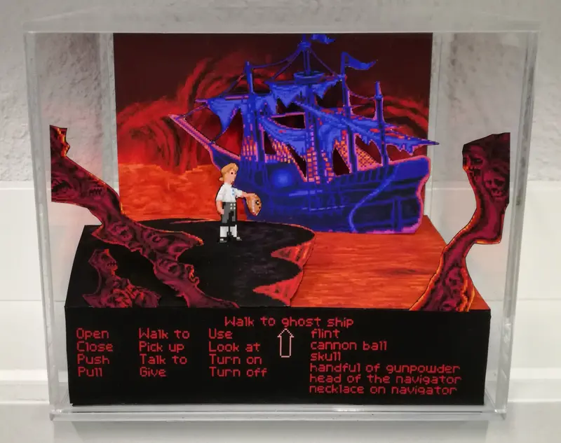 Monkey Island Hell Cubic Diorama 1