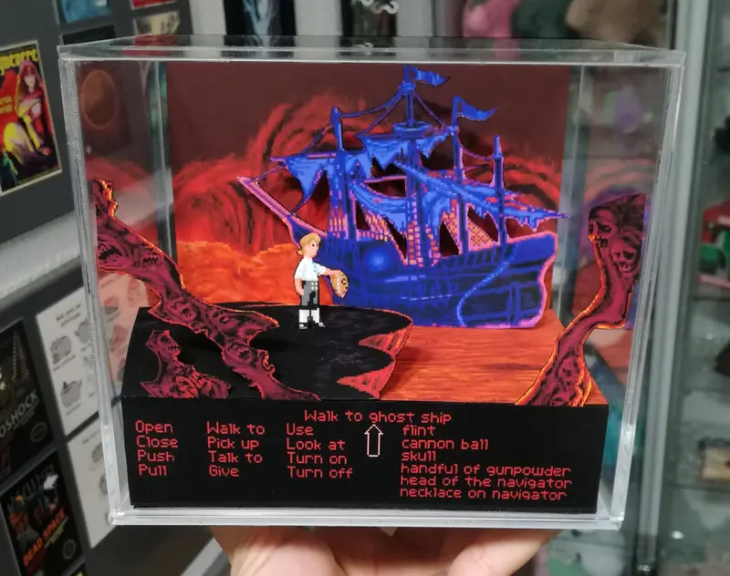 Monkey Island Hell Cubic Diorama 2