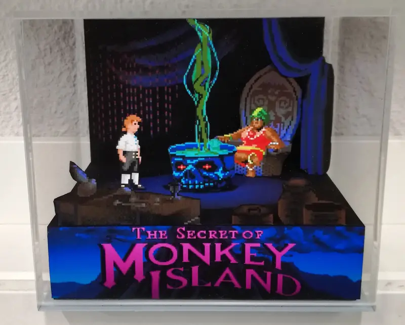 Monkey Island Voodoo Lady Cubic Diorama 1