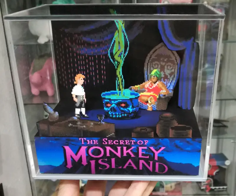 Monkey Island Voodoo Lady Cubic Diorama 2