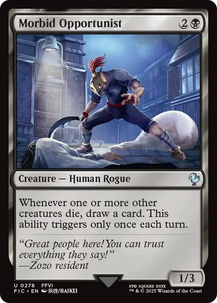 Morbid Opportunist [Final Fantasy Commander] 1