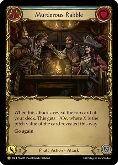 Murderous Rabble (Treasure) [Sea137] (High Seas)  Cold Foil 1