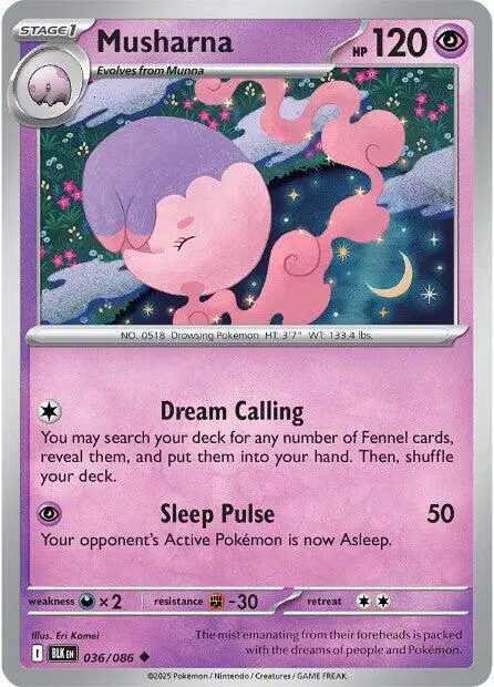 Musharna (036/086) [Scarlet & Violet: Black Bolt] 1