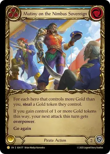 Mutiny On The Nimbus Sovereign (Treasure) [Sea177] (High Seas)  Cold Foil 1