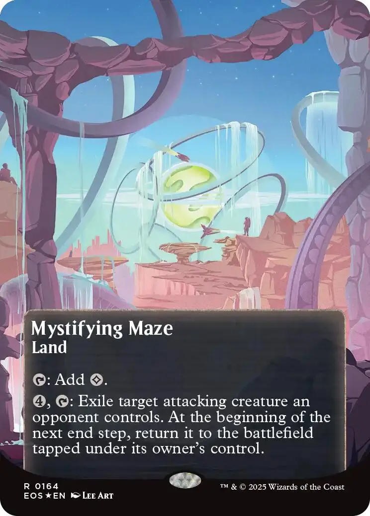 Mystifying Maze (0164) (Borderless) (Galaxy Foil) [Edge Of Eternities: Stellar Sights] 1