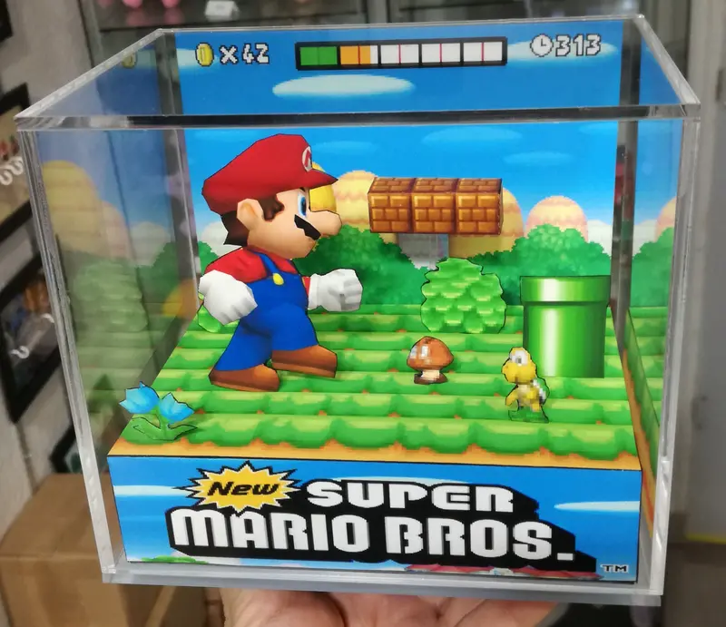 New Super Mario Bros Cubic Diorama 2