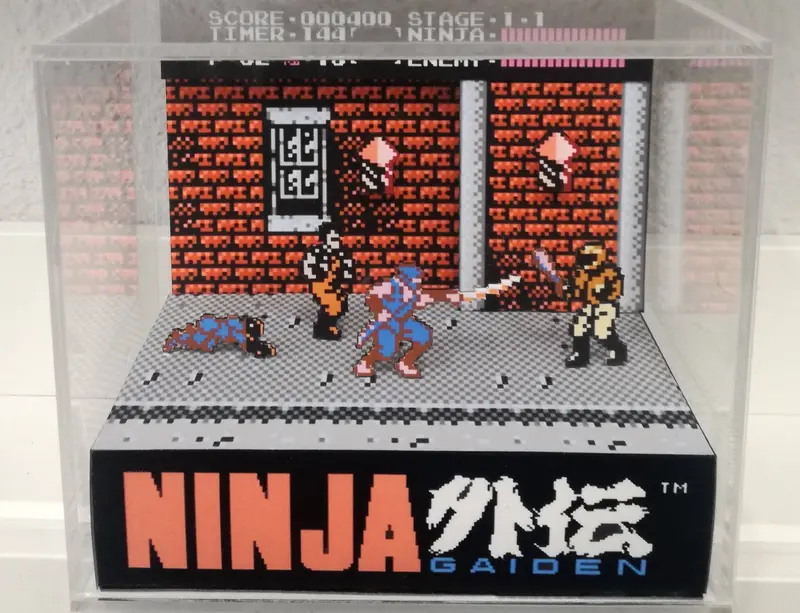 Ninja Gaiden Cubic Diorama 1