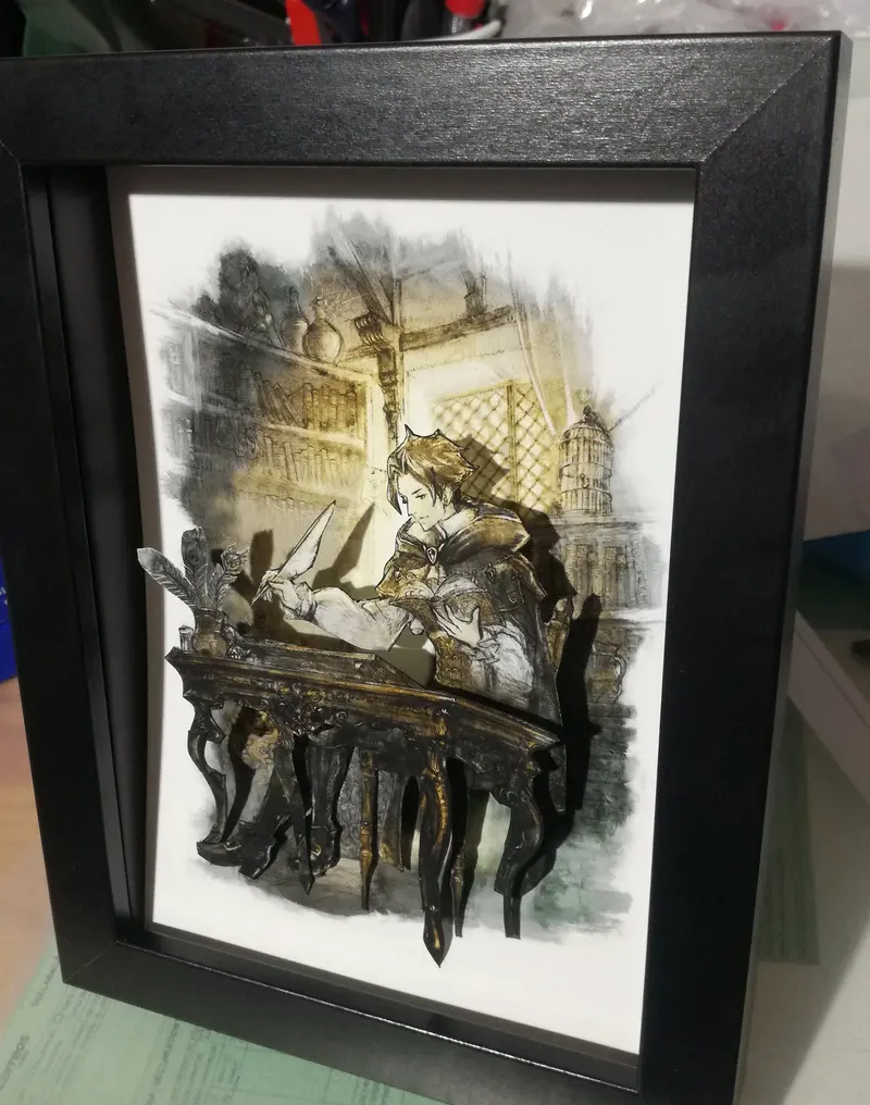 Octopath Traveler Cyrus Diorama 2