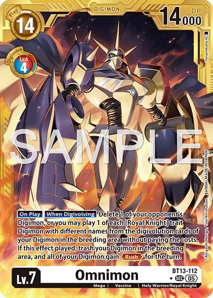 Omnimon [Bt13-112] (Gold Border) [Advanced Booster Digimon Generation] 1