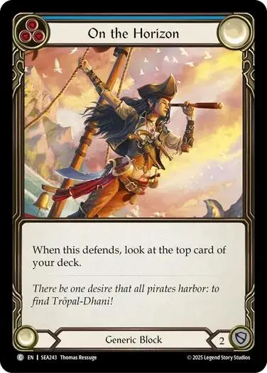 On The Horizon (Blue) [Sea243] (High Seas)  Rainbow Foil 1