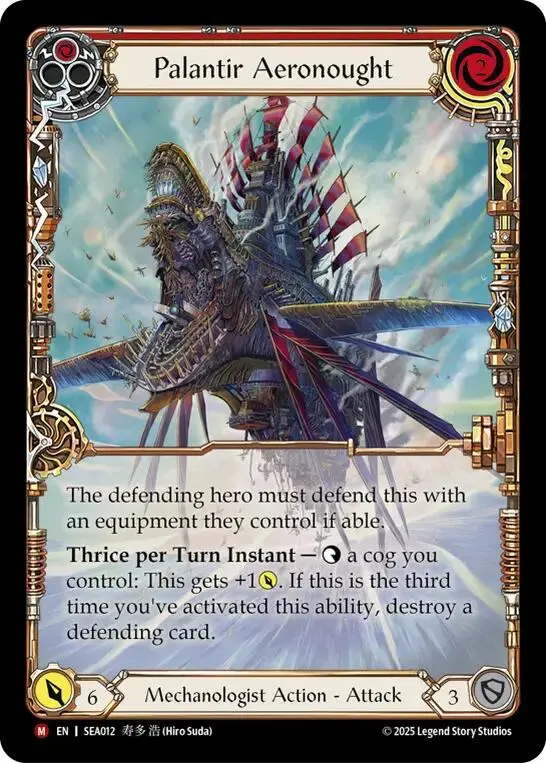 Palantir Aeronought (Extended Art) (Rainbow Foil) [Sea012] (High Seas)  Rainbow Foil 1