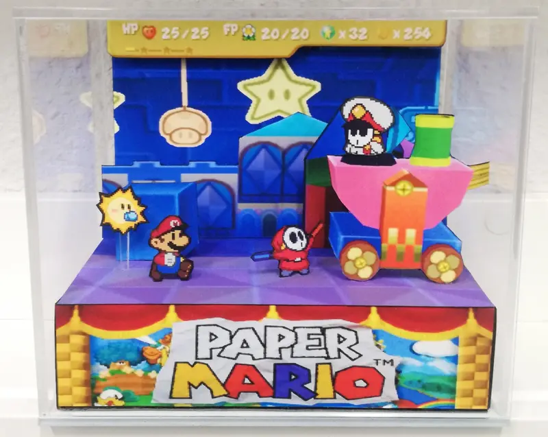 Paper Mario 64 Cubic Diorama 1