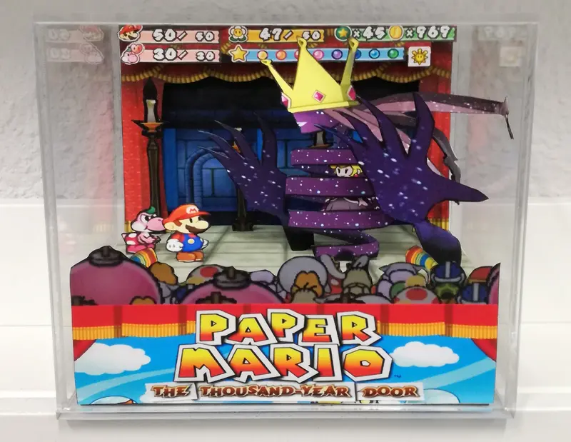 Paper Mario: The Thousand Year Door Shadow Queen Cubic Diorama 1