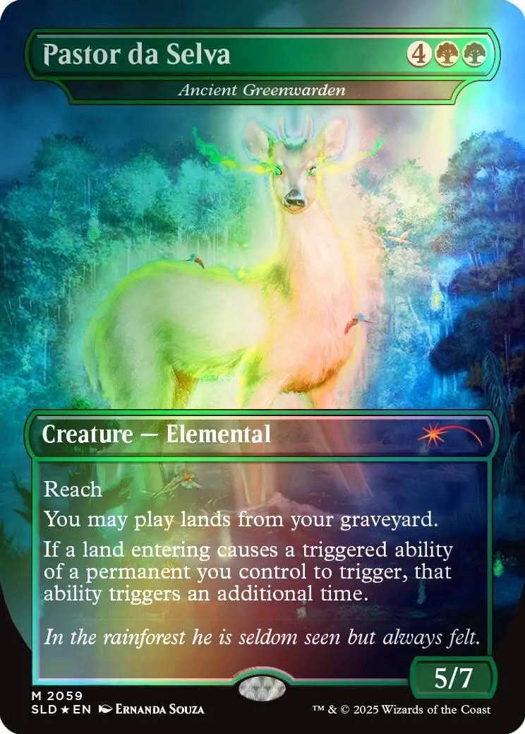 Pastor Da Selva - Ancient Greenwarden (Rainbow Foil) [Secret Lair Drop Series] 1