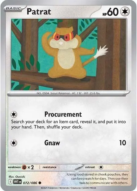 Patrat (072/086) [Scarlet & Violet: White Flare] 1
