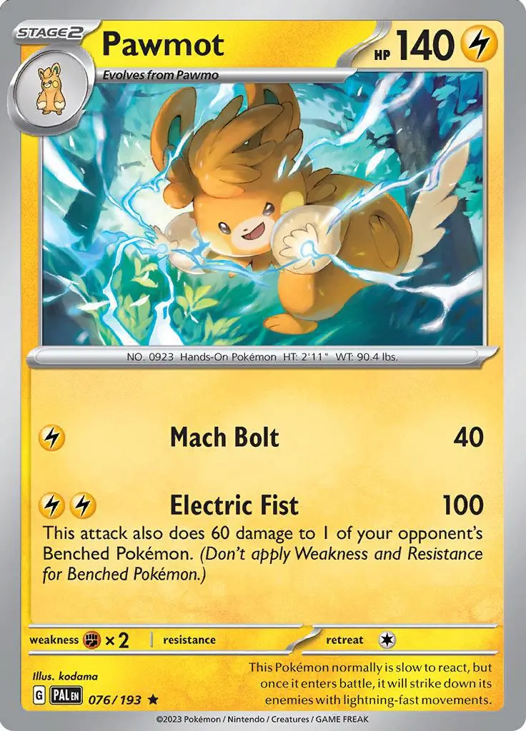 Pawmot (076/193) (Deck Exclusives) [Scarlet & Violet: Base Set] 1