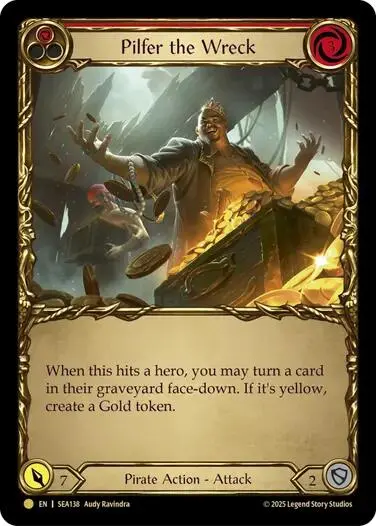Pilfer The Wreck (Red) (Treasure) [Sea138] (High Seas)  Cold Foil 1