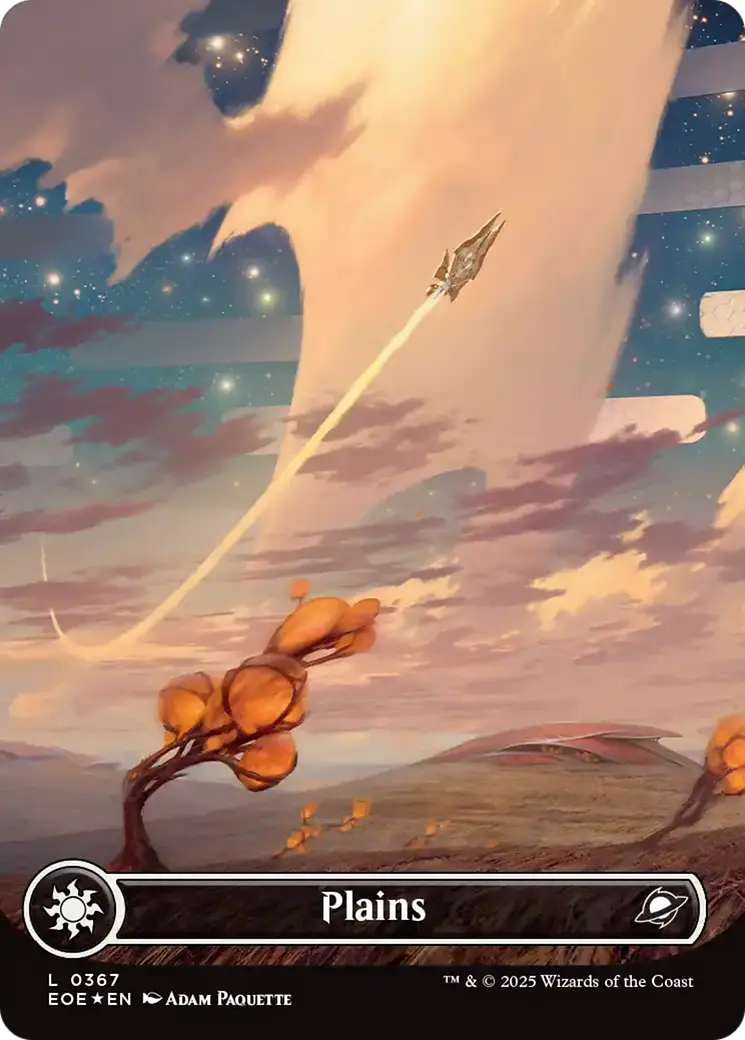 Plains (0367) (Borderless) (Galaxy Foil) [Edge Of Eternities] 1