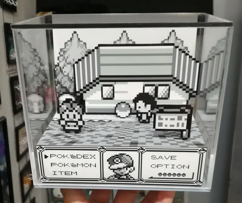 Pokemon Blue/Red First Person Cubic Diorama 2