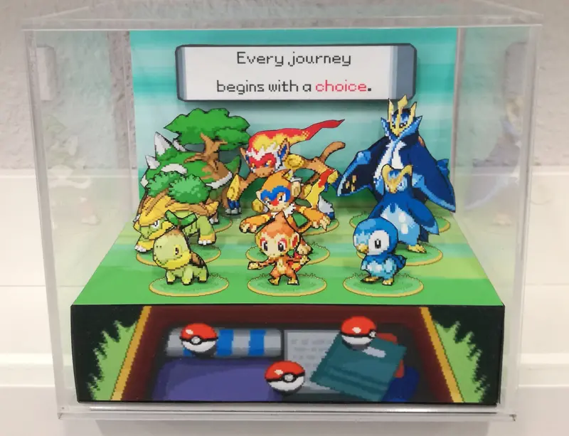 Pokemon Diamond/Pearl Evolutions Cubic Diorama 1