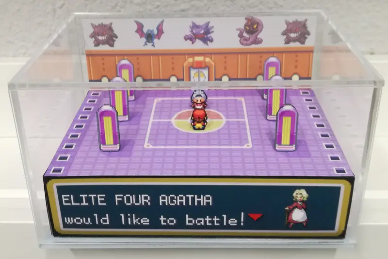 Pokemon Elite Four Arena Agatha Cubic Diorama 1