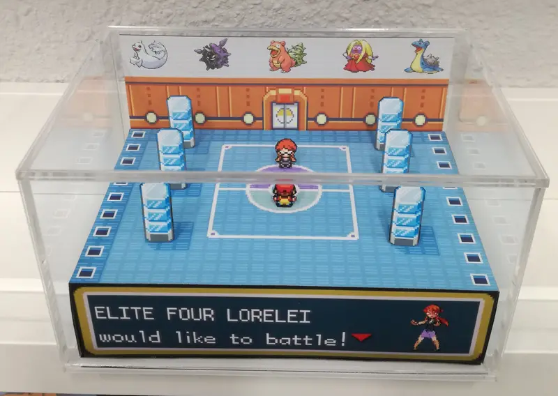 Pokemon Elite Four Arena Lorelei Cubic Diorama 1