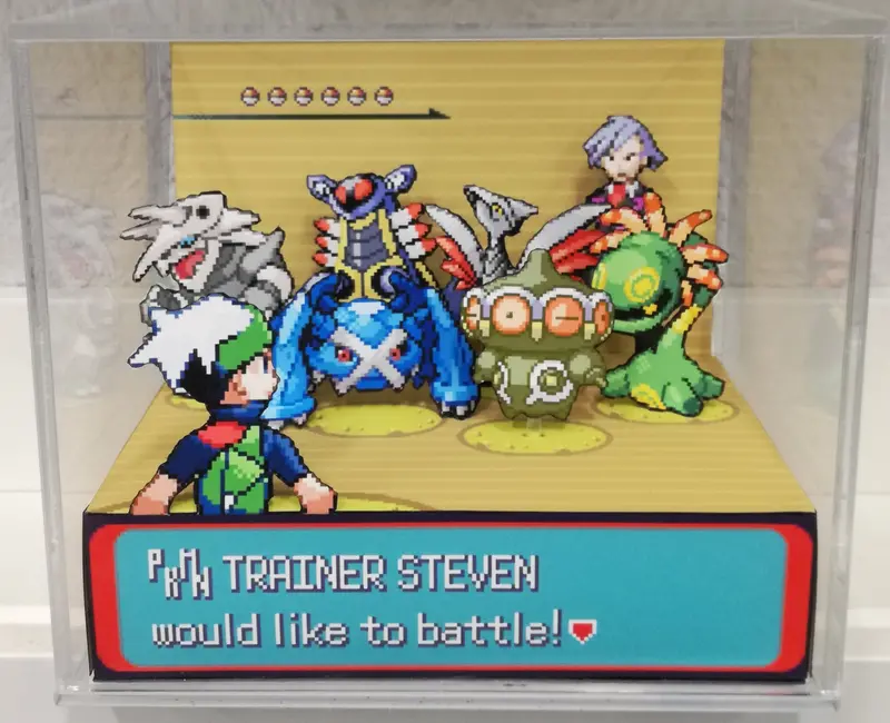 Pokemon Emerald Steven Battle Cubic Diorama 1