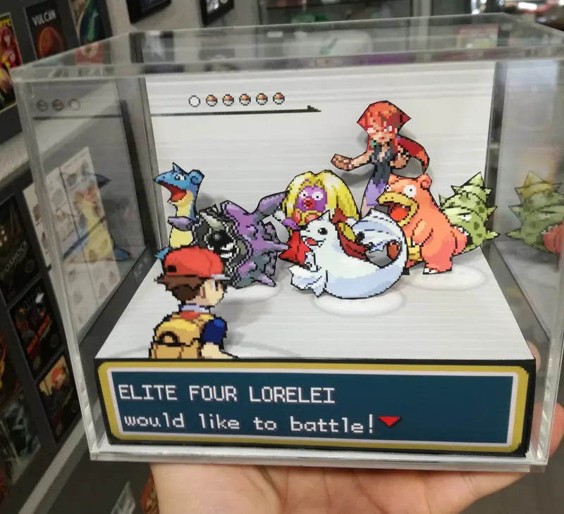 Pokemon Fire Red/ Leaf Green Elite Four Cubic Diorama 3