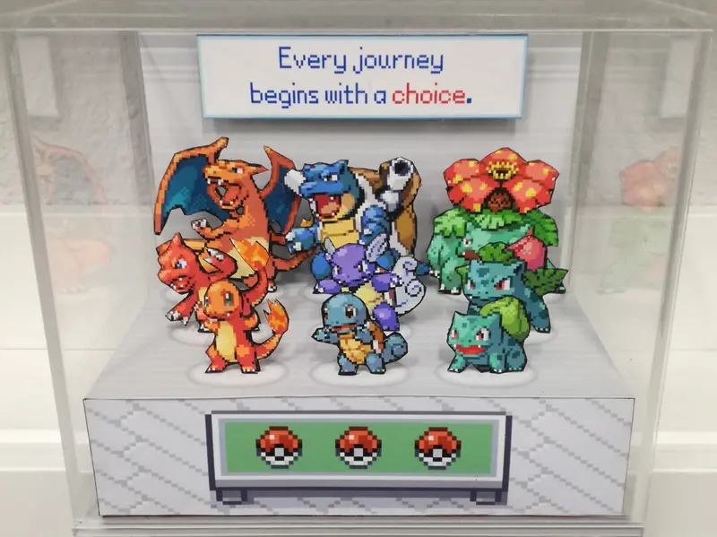 Pokemon Fire Red/ Leaf Green Evolutions Cubic Diorama 1