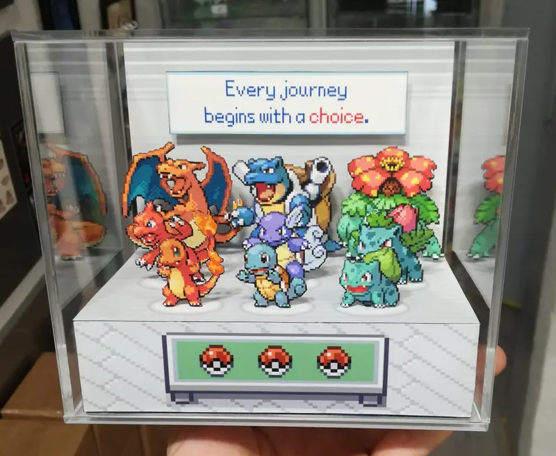 Pokemon Fire Red/ Leaf Green Evolutions Cubic Diorama 2
