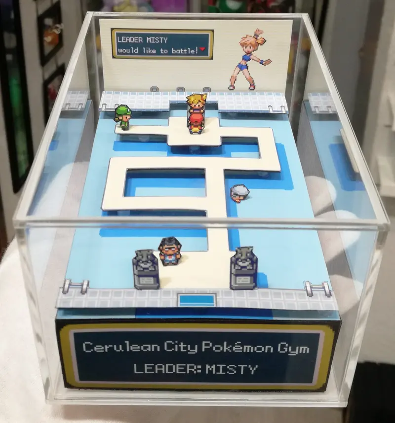 Pokemon Fire Red/Leaf Green Gym Cerulean City Cubic Diorama 2