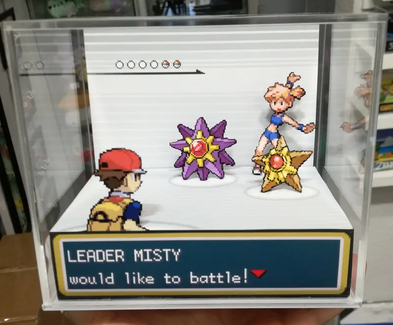 Pokemon Fire Red/ Leaf Green Gym Leaders Cubic Diorama 5