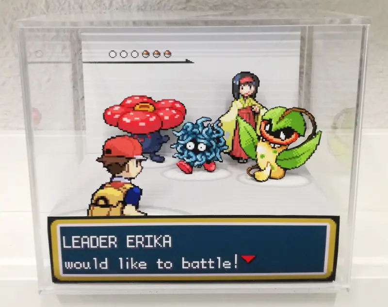 Pokemon Fire Red/ Leaf Green Gym Leaders Cubic Diorama 8