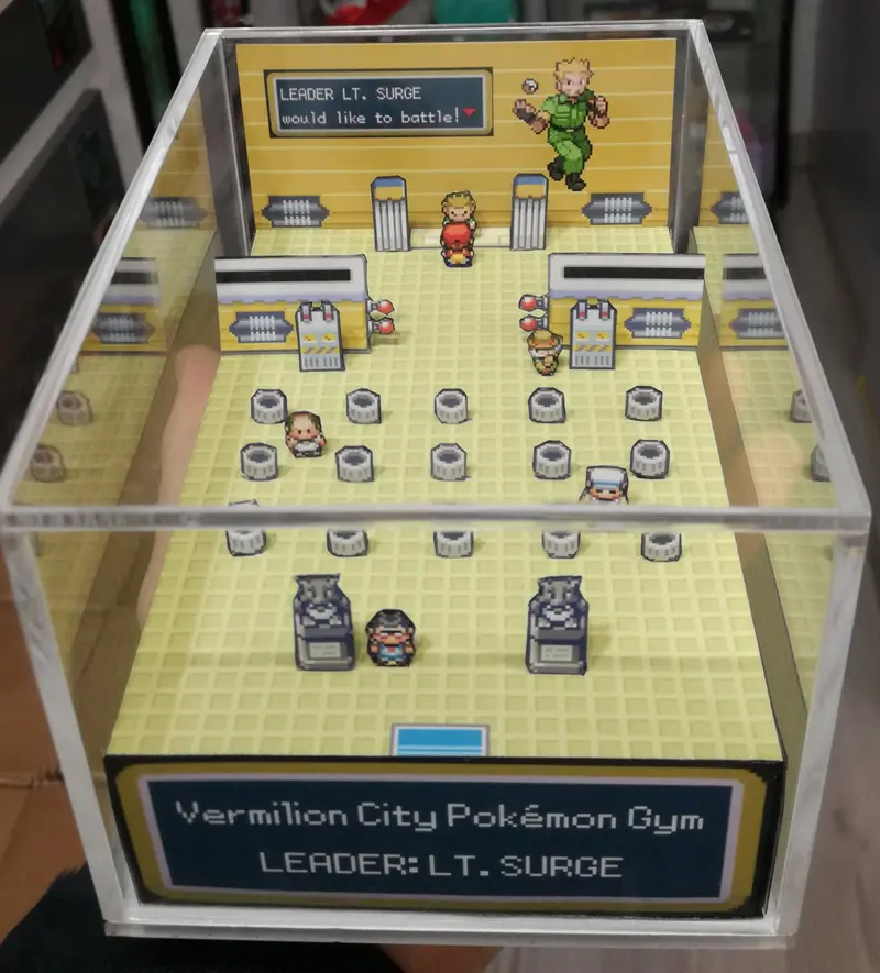 Pokemon Fire Red/Leaf Green Gym Vermilion City Cubic Diorama 2