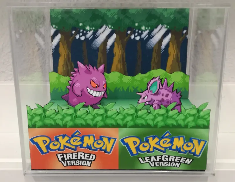 Pokemon Fire Red/Leaf Green Intro Cubic Diorama 1