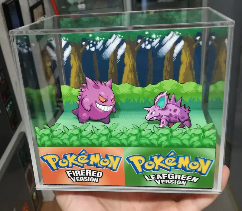 Pokemon Fire Red/Leaf Green Intro Cubic Diorama 2