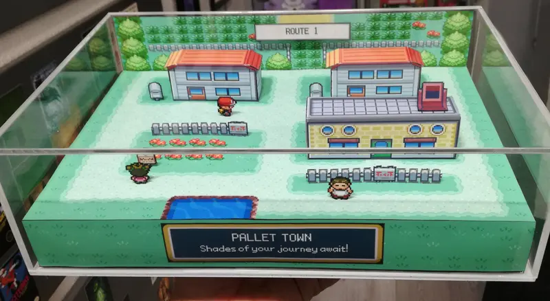 Pokemon Fire Red Pallet Town Cube Diorama 1