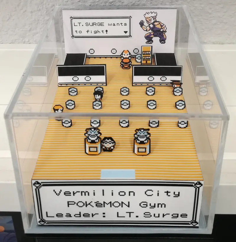 Pokemon Gym Vermilion City Cubic Diorama 1